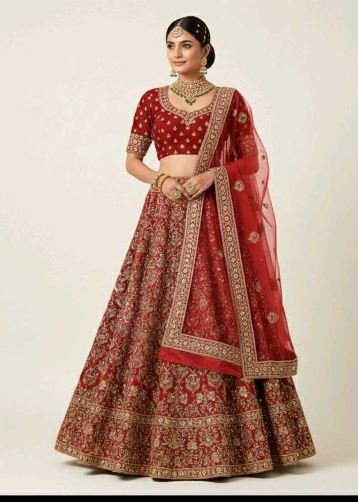 Unstitched Bridal Lehenga