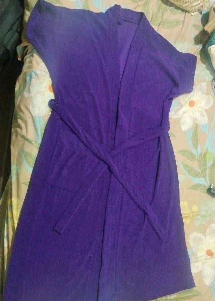 Cozy Purple Bathrobe