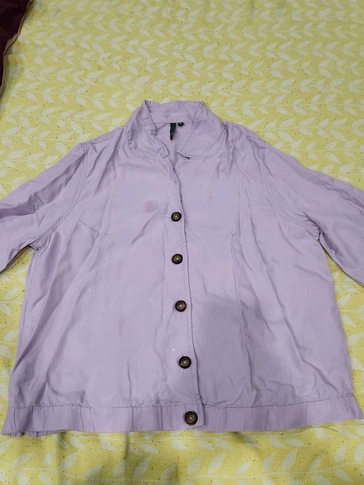 Lilac Button-Up Shirt