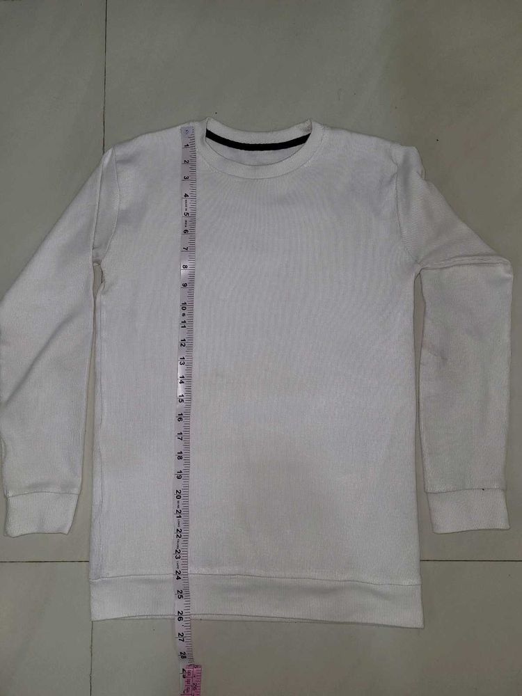 Woolen White T Shirt