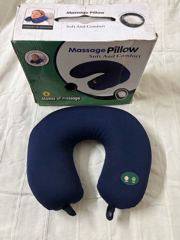 Vibrating U Shape Neck Massage Travel Pillow