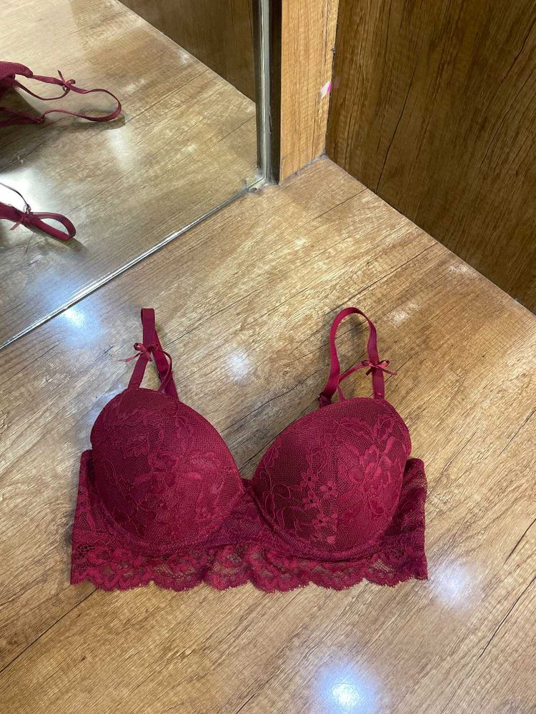 Lace red Bra