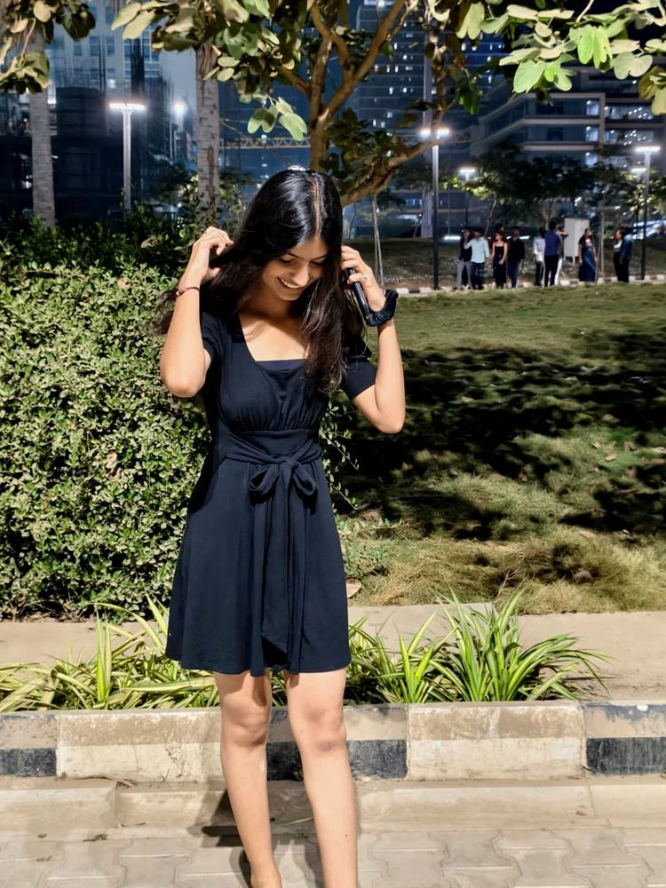 Black Dress with Tie