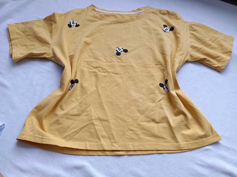 Yellow Mickey Mouse T-Shirt