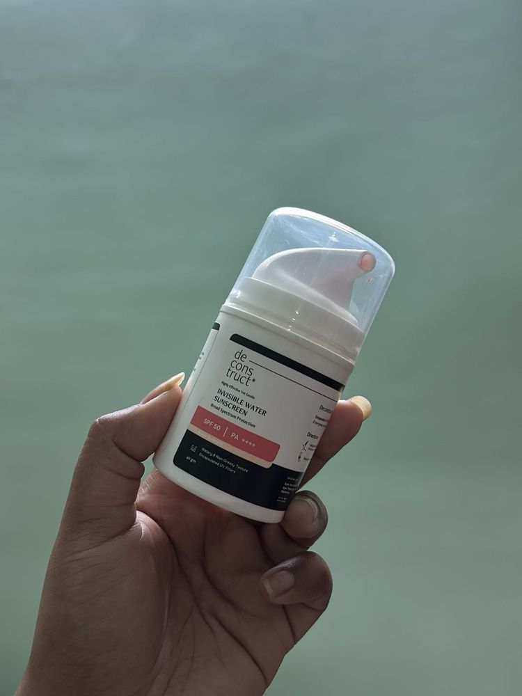 invisible water sunscreen