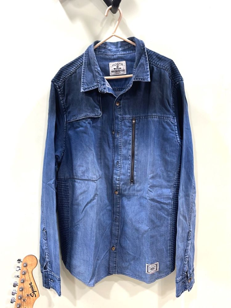Men's Blue Denim Shirt