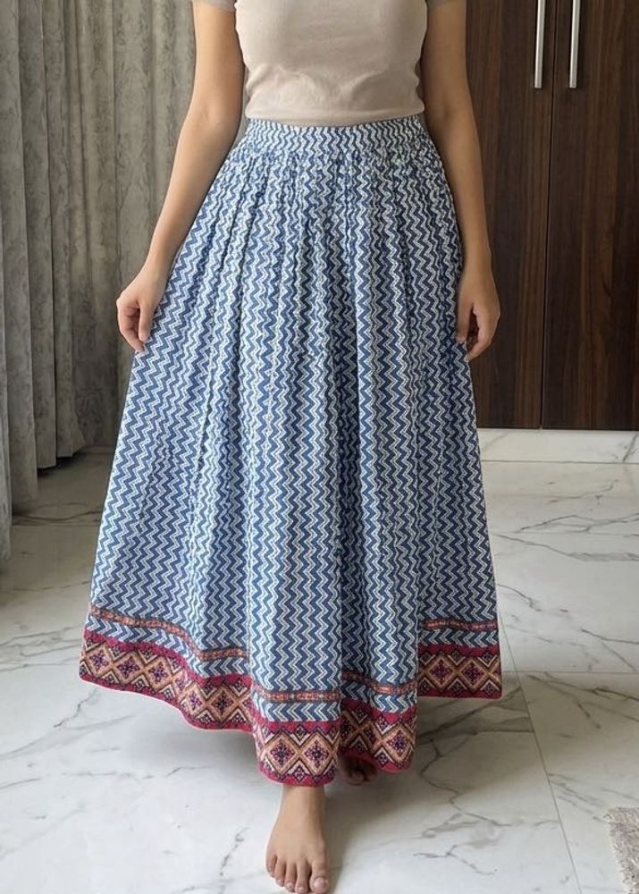 Bohemian Print Maxi Skirt