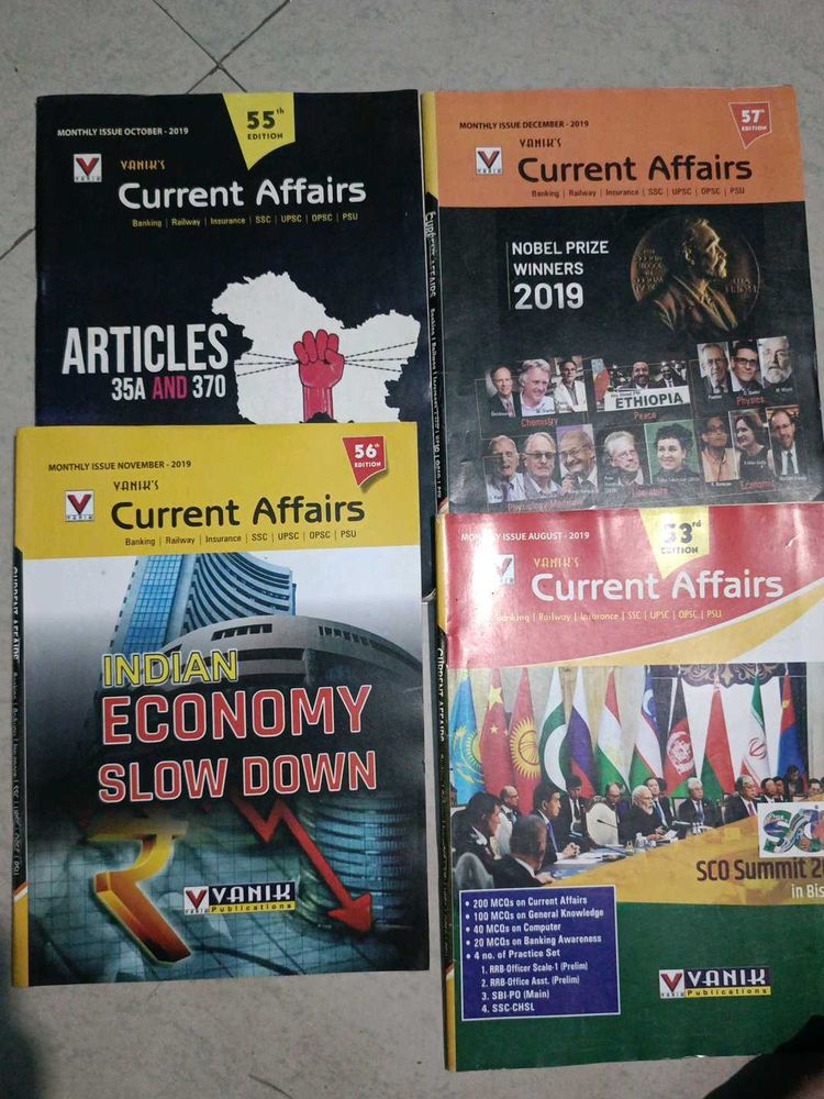 Vanik's Current Affairs Magazines - 2019