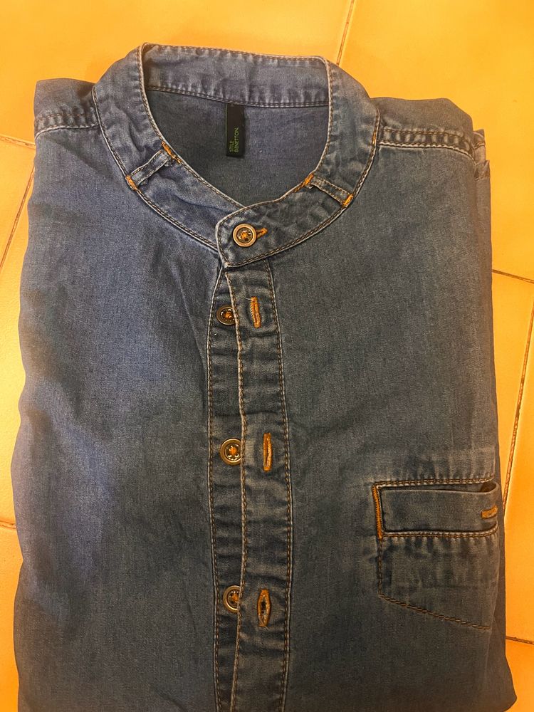 Denim Shirt/short Kurta