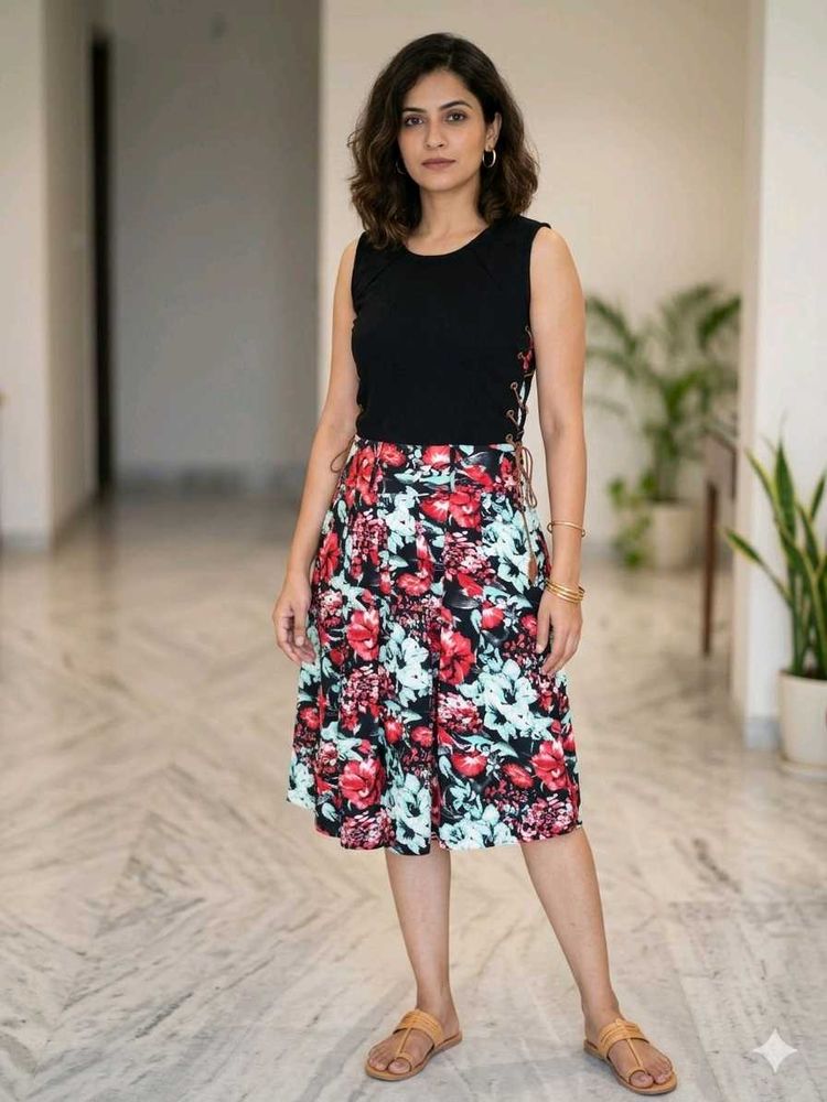 Floral Print Midi Dress