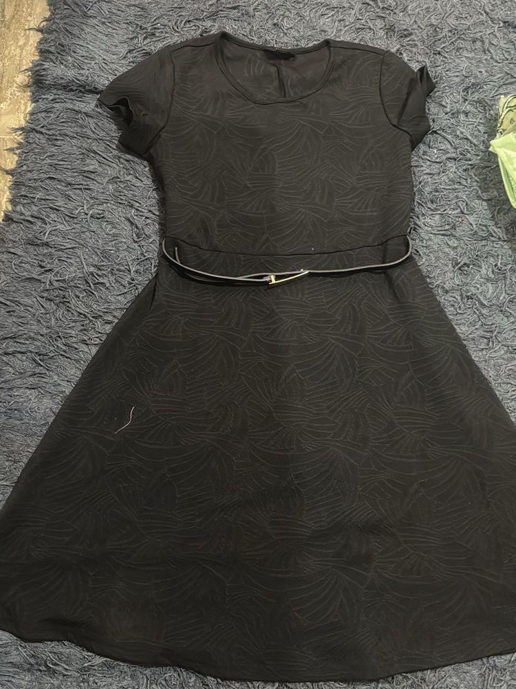 Little Black Dress with Belt