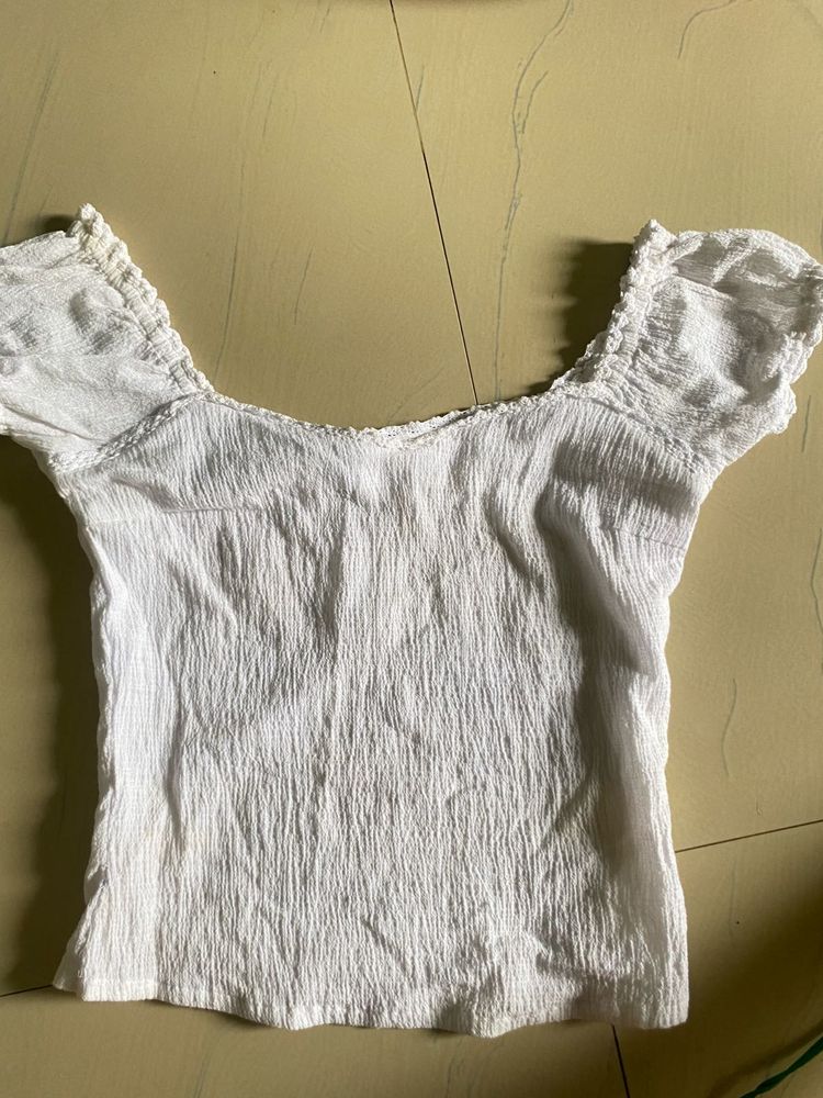 linen white top