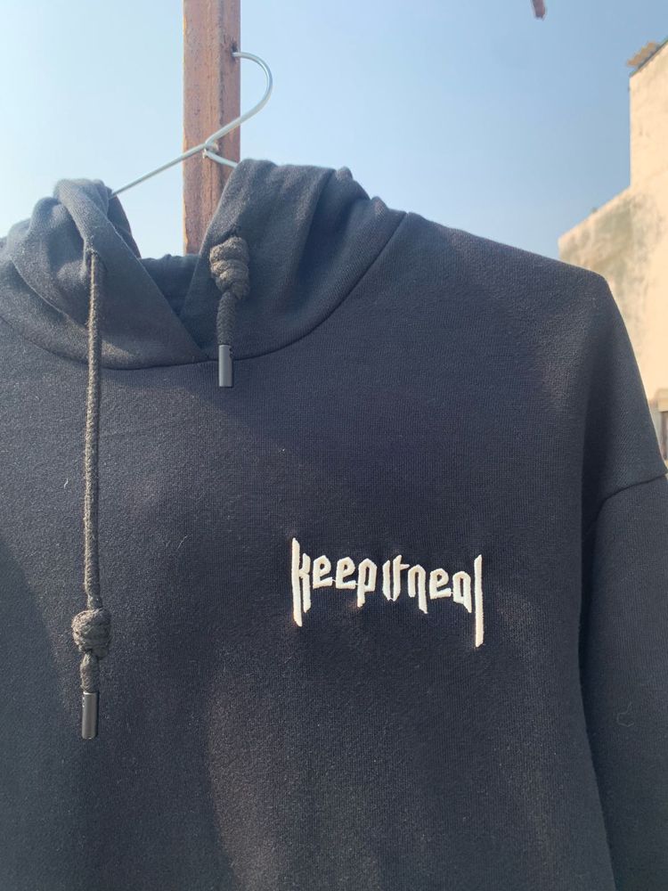 Keep It Real Black Hoodie