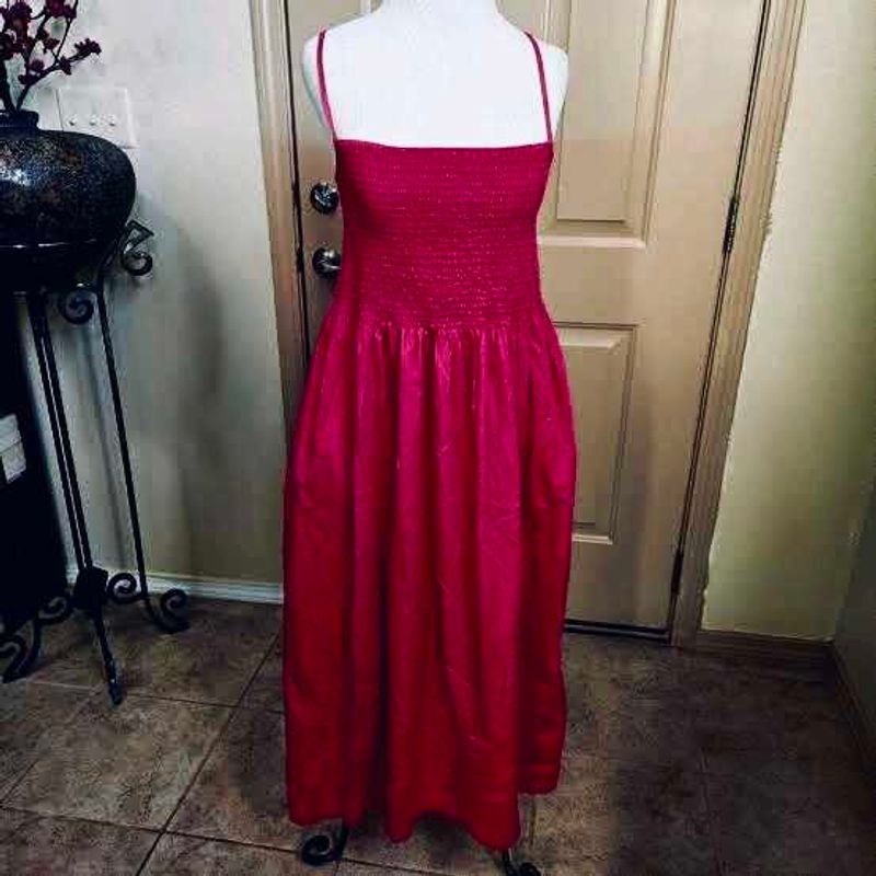 maroon Pink Maxi Dress