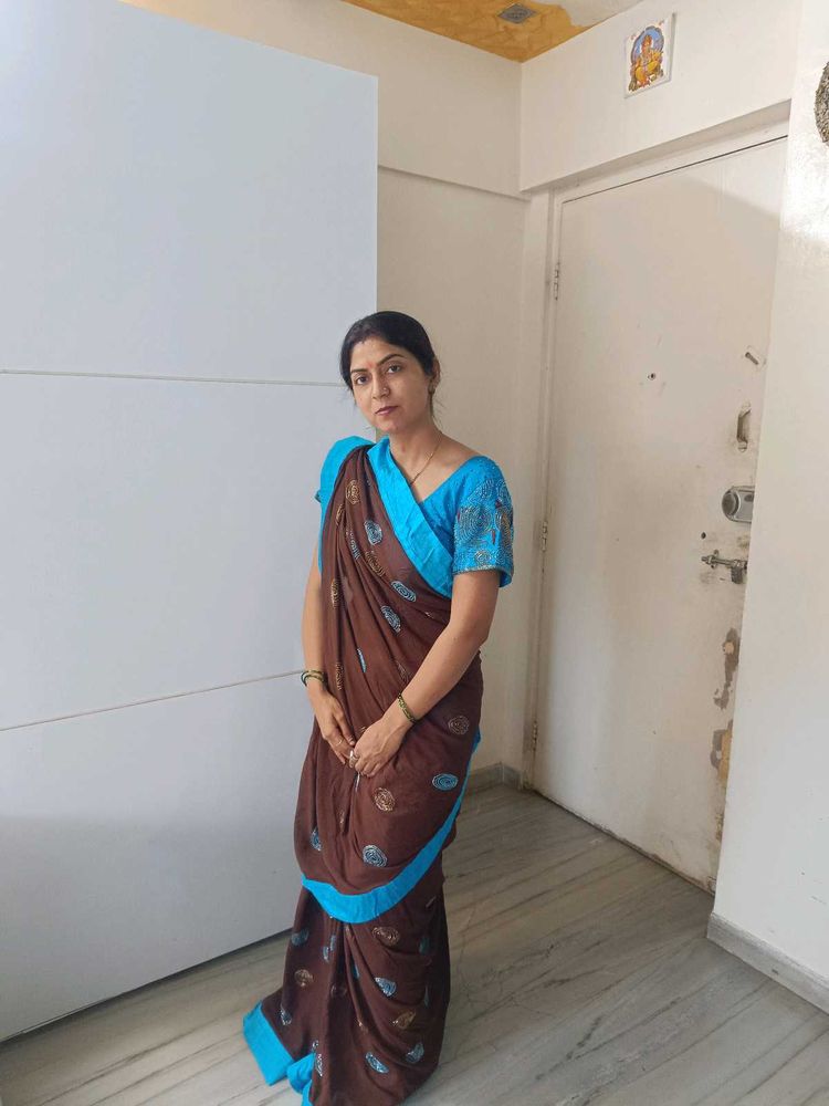 designer saree wid stich blouse very pretty