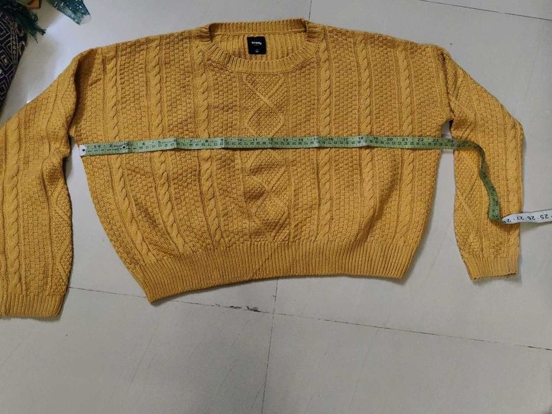 Chunky Knit Mustard Yellow Sweater
