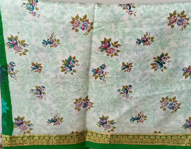 Lightweight Floral Print Saree