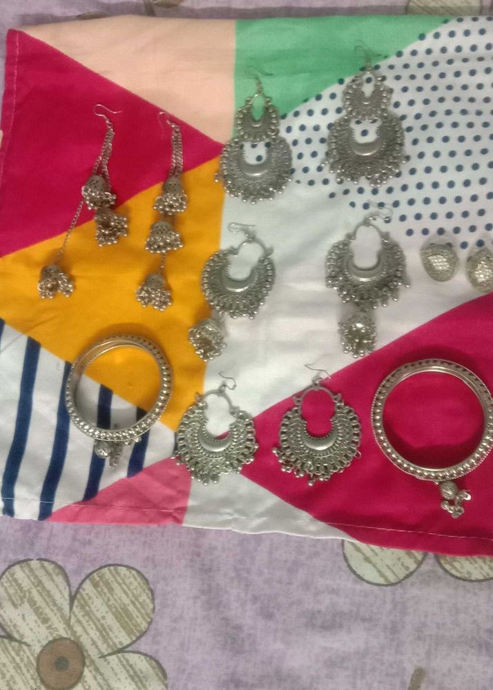 5 Earring Bangles Combo