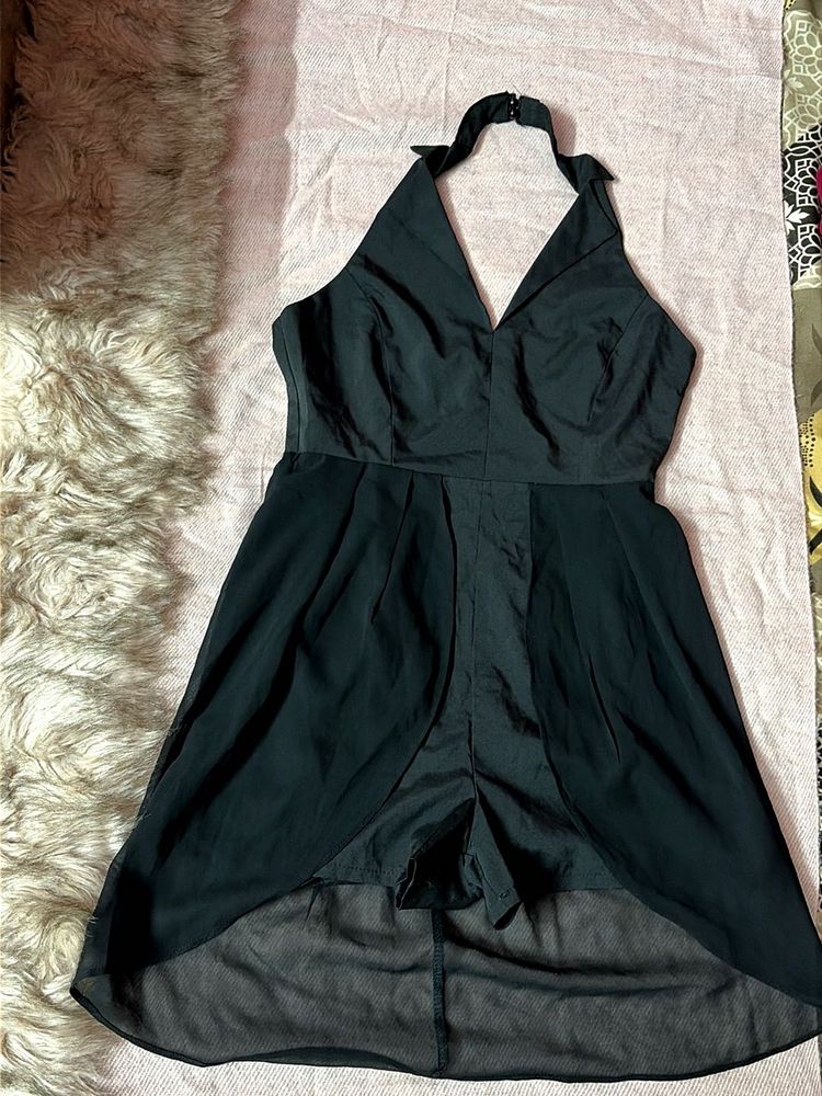 Chic Black Halter Neck Jumpsuit