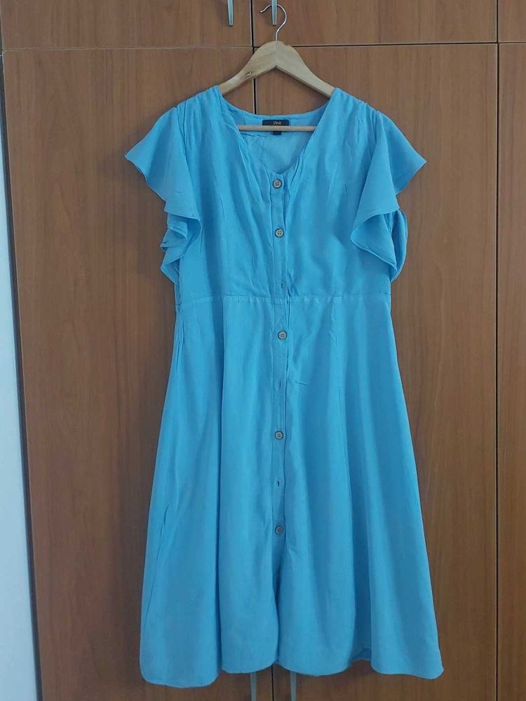 Light Blue Casual Summer Dress