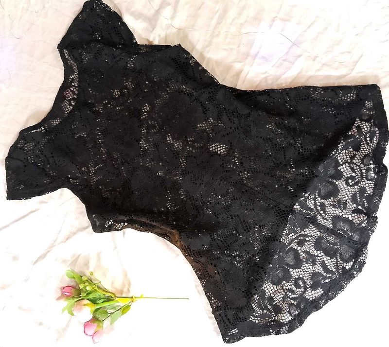 Lace Black Top
