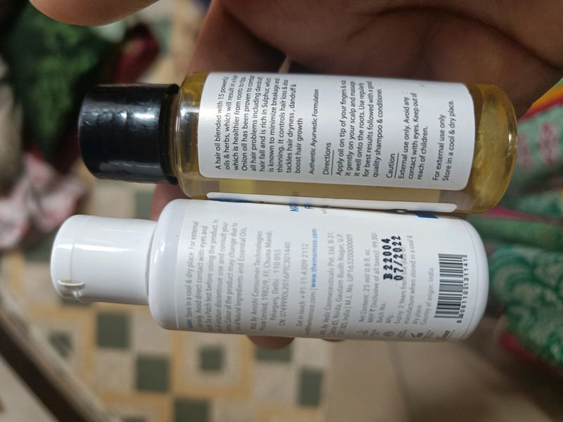 Toner And Hair Oil