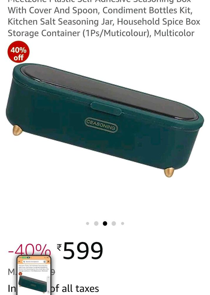 Meetzone Seasoning Box With Spoon