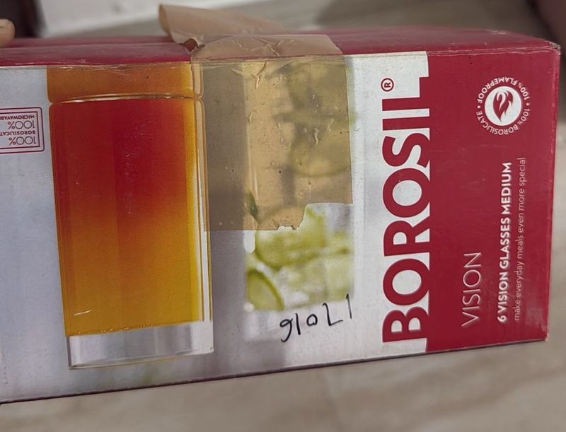 Borosil Vision Glass Set (4 Medium)