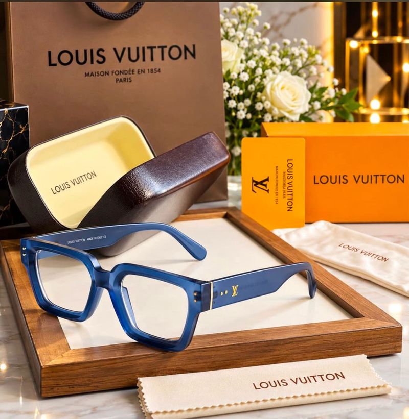 Louis Vuitton Blue Square Eyeglasses