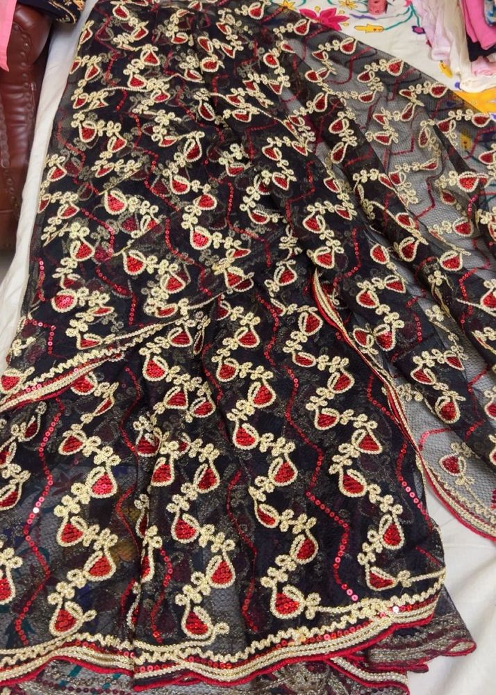 Embroidered saree