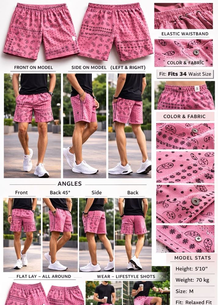 Pink Patterned Levis Relaxed Fit Boxers