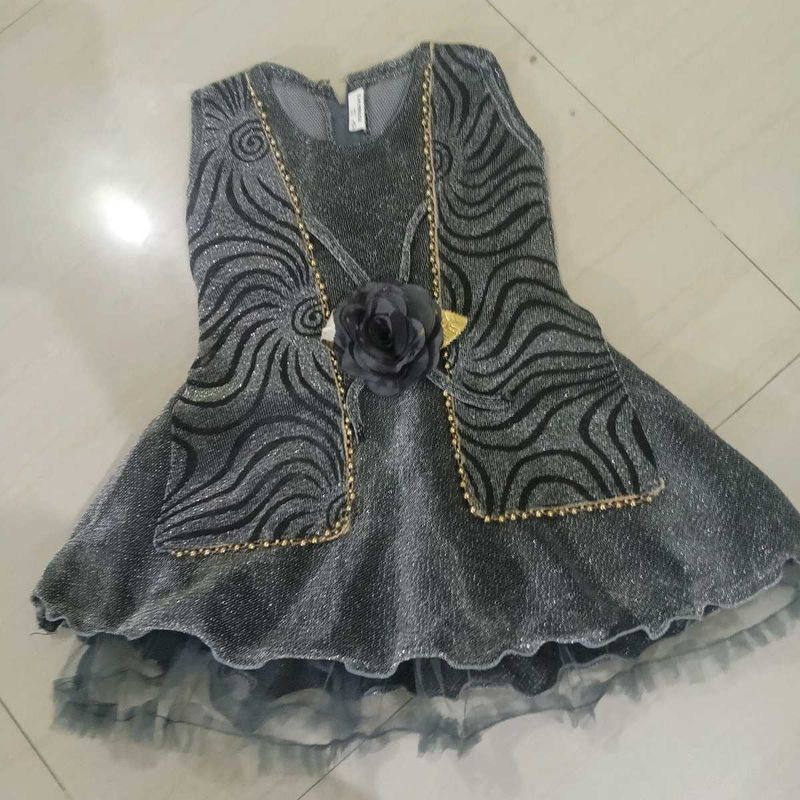 Sparkly Grey Party Dress
