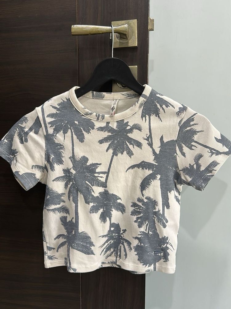 Palm Tree Print T-Shirt