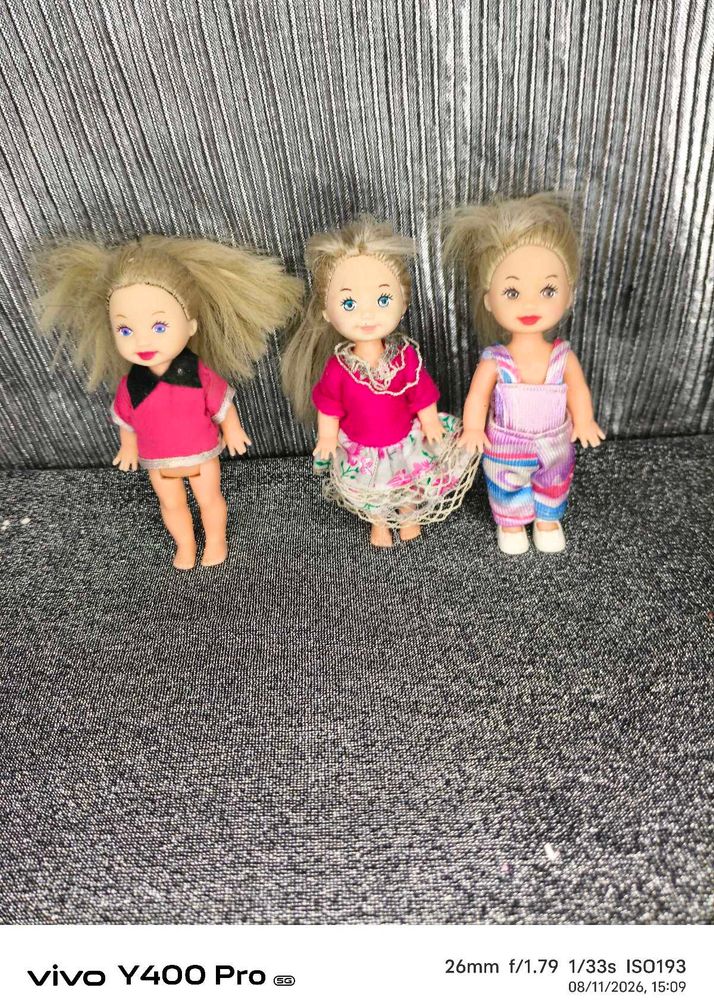 Set of 3 Fashion Dolls