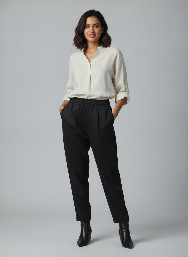 Black "Cotton Pant"  For Women ✨