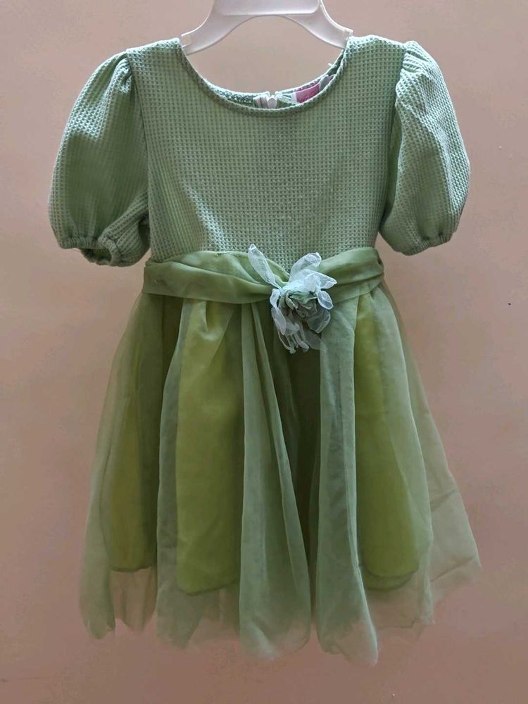 Hopscotch Green Party Dress
