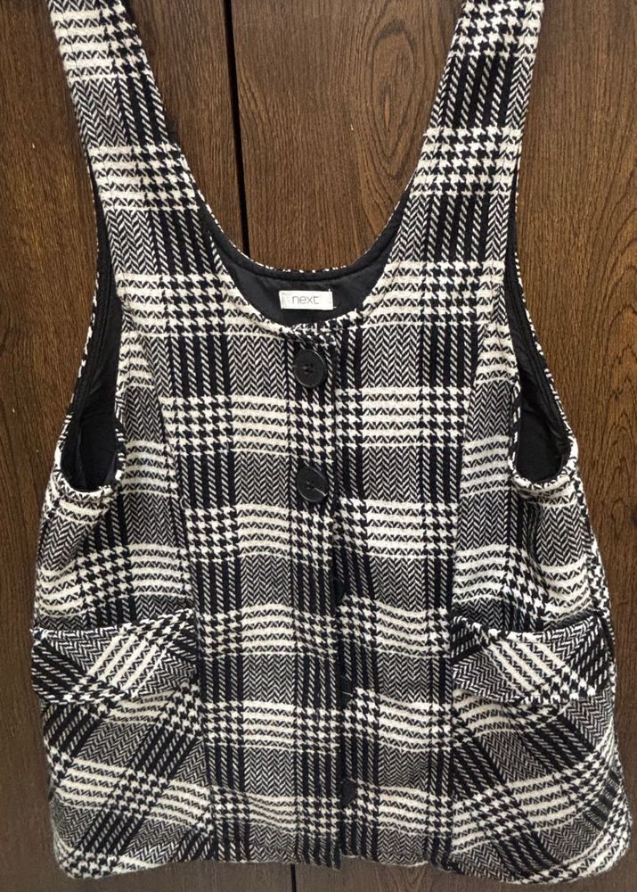 Plaid Pinafore Dress