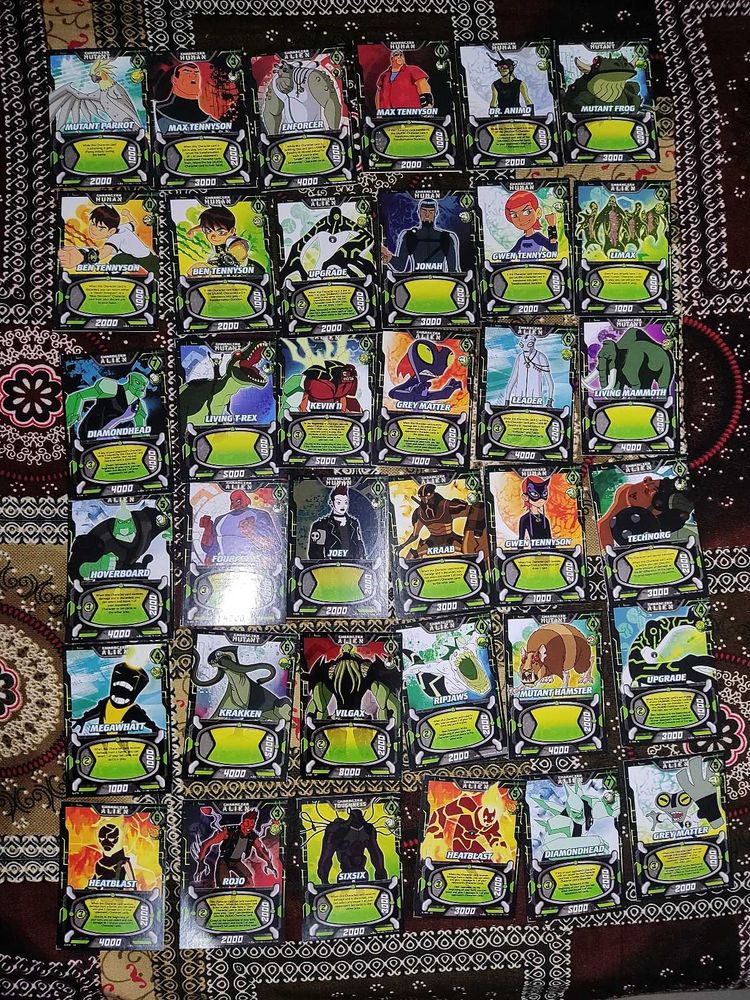 Ben 10 official ccg cards dtg licenced prints seri