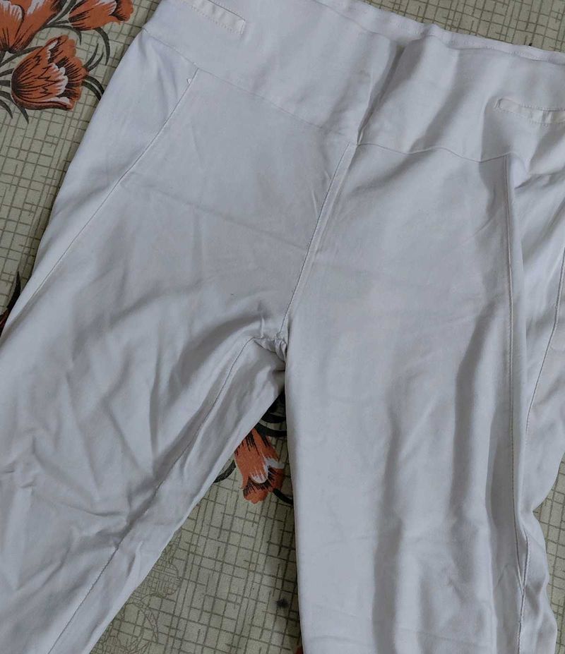 White Comfortable Pants