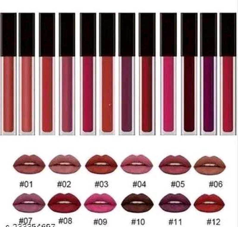 Combo Set Of 12 Lipstick Shades Piece...