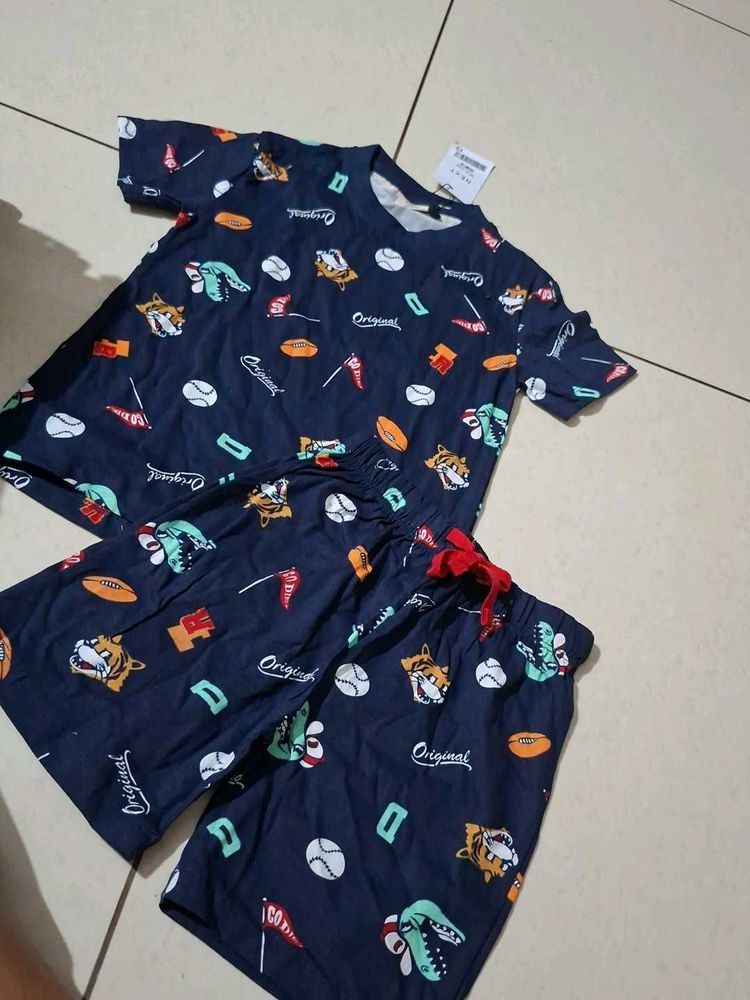 kids Printed Night Suit Set