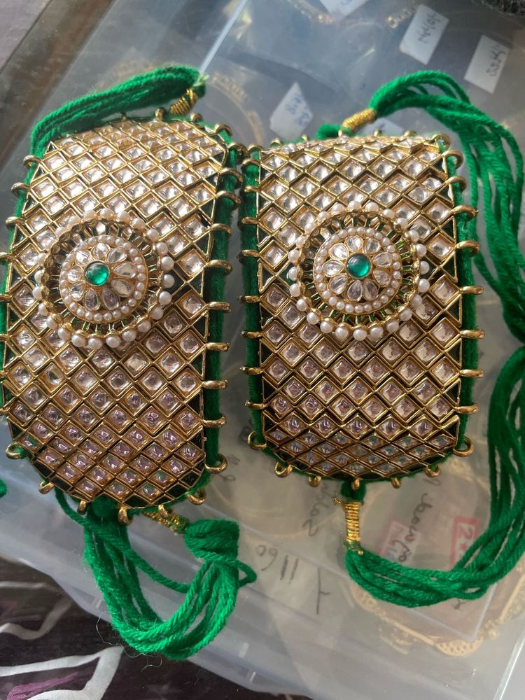 Exquisite Kundan &amp; Pearl Bajubandh