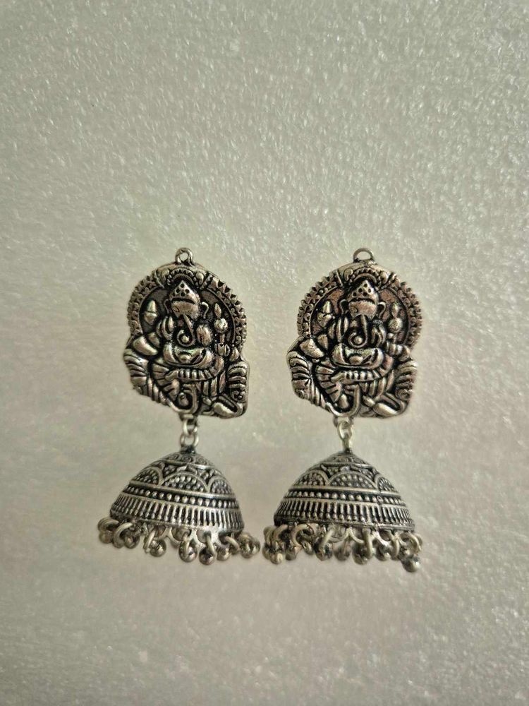 Ganesha Jhumka Earrings