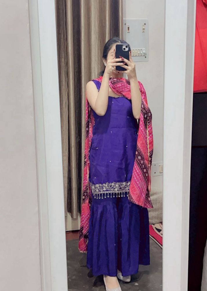 Beautiful Blue Kurta Set with Dupatta