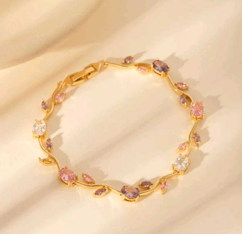 gold tulip bracelet
