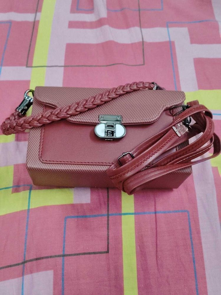 Chic Dusty Rose Crossbody Bag