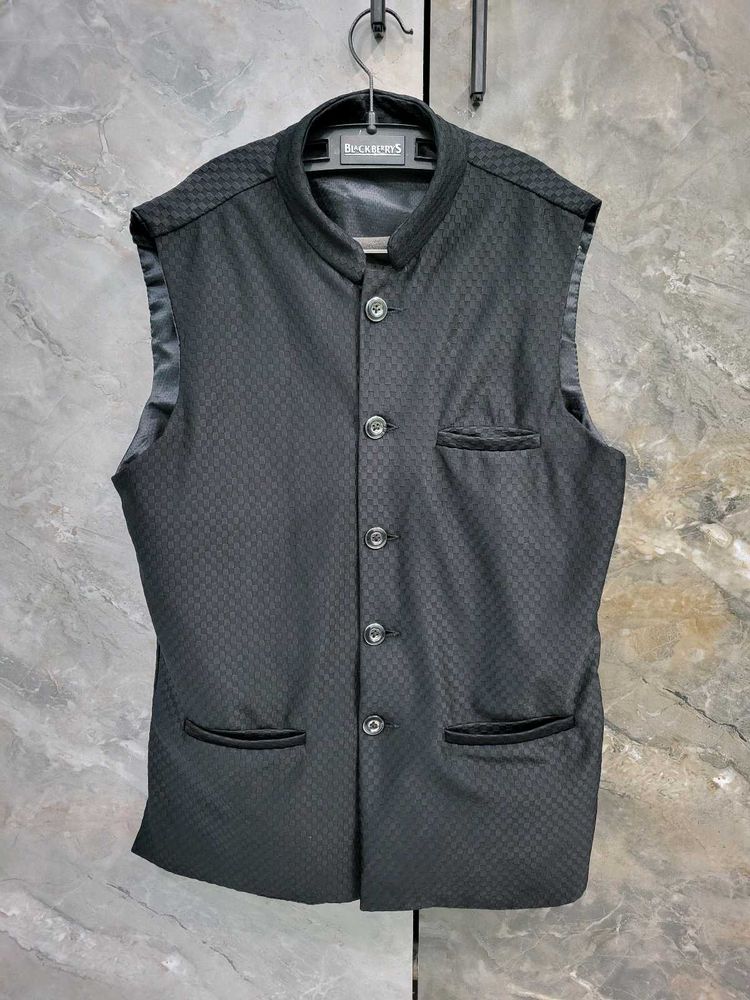 Black Ethnic Waistcoat