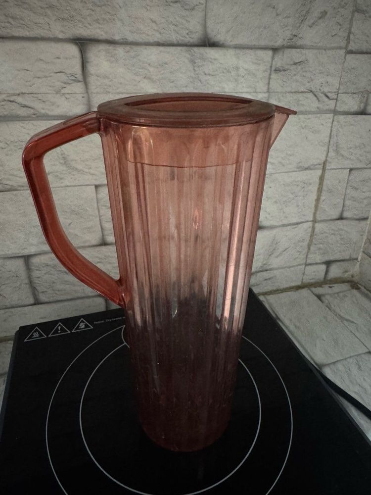 Vintage Rose Plastic Pitcher