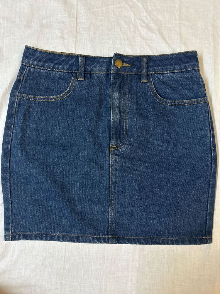 Denim Mini Skirt