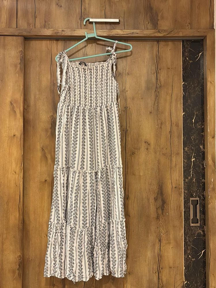 Striped Sleeveless Maxi Dress